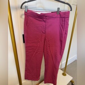 J. Crew Fuchsia Cropped Trousers